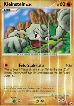 Pokémon-Karte Kleinstein 065/099