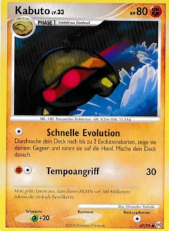 Pokémon-Karte Kabuto 067/099