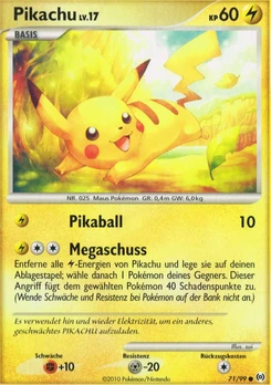 Pokémon-Karte Pikachu 071/099