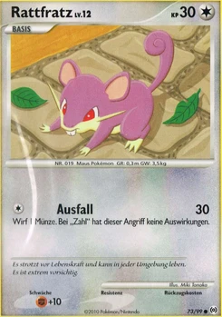 Pokémon-Karte Rattfratz 073/099
