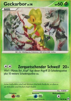 Pokémon-Karte Geckarbor 078/099