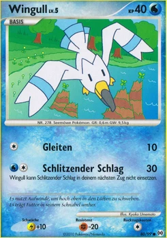 Pokémon-Karte Wingull 080/099