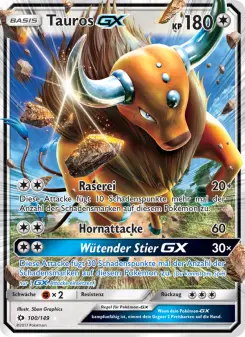 Pokémon-Karte Tauros GX 100/149