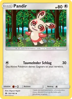 Pokémon-Karte Pandir 102/149