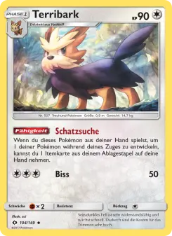 Pokémon-Karte Terribark 104/149