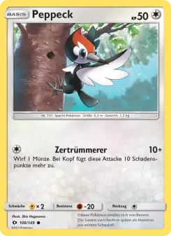 Pokémon-Karte Peppeck 106/149