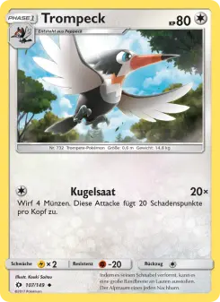 Pokémon-Karte Trompeck 107/149