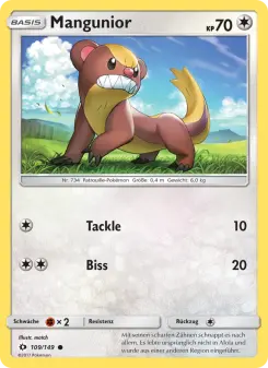 Pokémon-Karte Mangunior 109/149