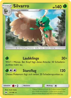 Pokémon-Karte Silvarro 011/149