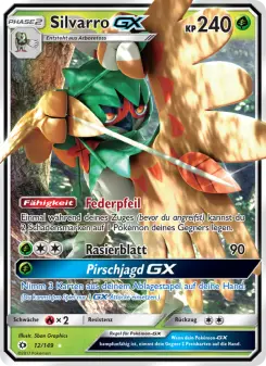 Pokémon-Karte Silvarro GX 012/149