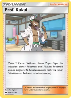 Pokémon-Karte Prof. Kukui 128/149