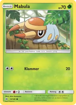Pokémon-Karte Mabula 013/149