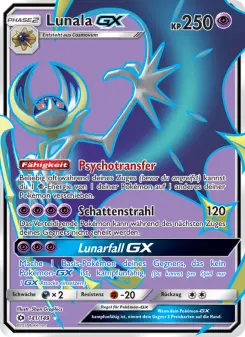Pokémon-Karte Lunala GX 141/149