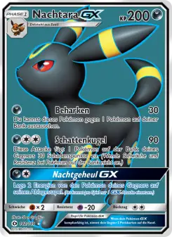 Pokémon-Karte Nachtara GX 142/149