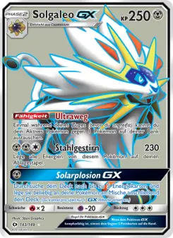 Pokémon-Karte Solgaleo GX 143/149