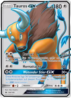Pokémon-Karte Tauros GX 144/149