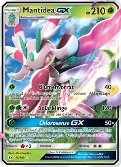 Pokémon-Karte Mantidea GX 015/149