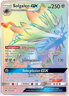 Pokémon-Karte Solgaleo GX 155/149