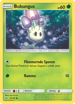 Pokémon-Karte Bubungus 016/149