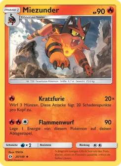 Pokémon-Karte Miezunder 025/149