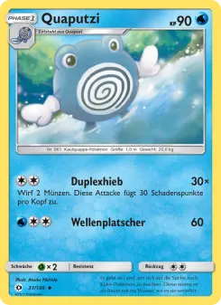 Pokémon-Karte Quaputzi 031/149