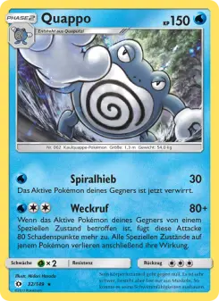 Pokémon-Karte Quappo 032/149