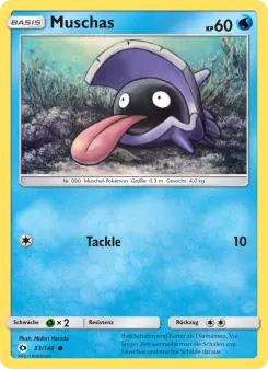 Pokémon-Karte Muschas 033/149
