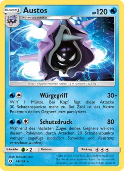Pokémon-Karte Austos 034/149