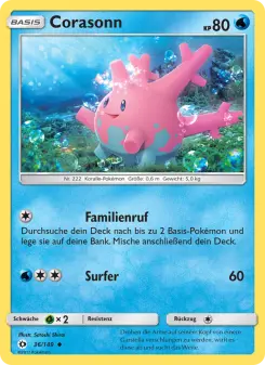 Pokémon-Karte Corasonn 036/149