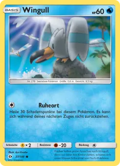 Pokémon-Karte Wingull 037/149