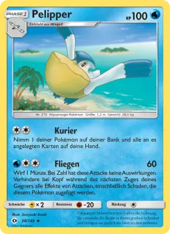 Pokémon-Karte Pelipper 038/149