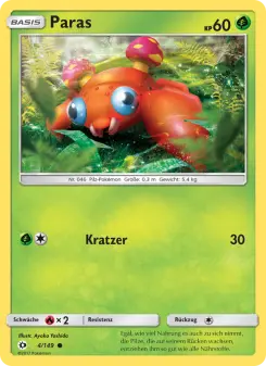 Pokémon-Karte Paras 004/149