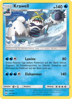 Pokémon-Karte Krawell 043/149