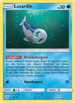 Pokémon-Karte Lusardin 044/149