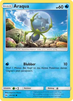 Pokémon-Karte Araqua 045/149