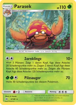 Pokémon-Karte Parasek 005/149