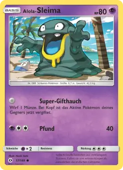 Pokémon-Karte Alola-Sleima 057/149