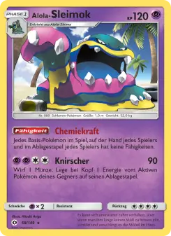 Pokémon-Karte Alola-Sleimok 058/149
