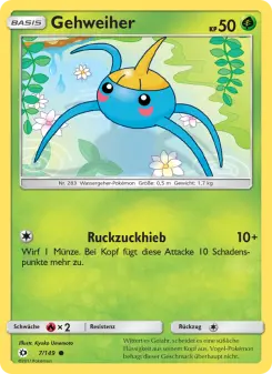 Pokémon-Karte Gehweiher 007/149