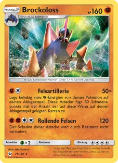 Pokémon-Karte Brockoloss 071/149