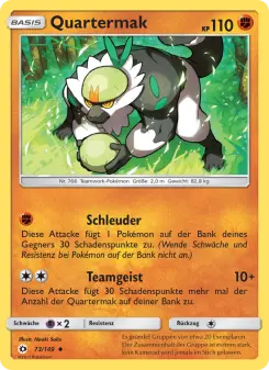 Pokémon-Karte Quartermak 073/149