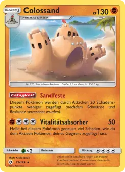 Pokémon-Karte Colossand 075/149