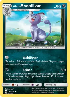 Pokémon-Karte Alola-Snobilikat 079/149