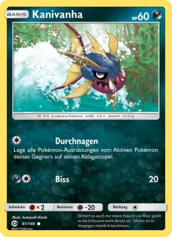 Pokémon-Karte Kanivanha 081/149