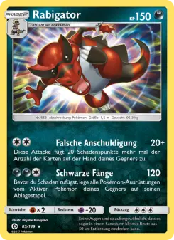 Pokémon-Karte Rabigator 085/149
