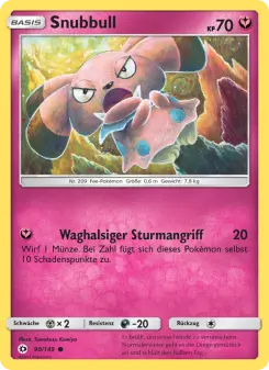 Pokémon-Karte Snubbull 090/149