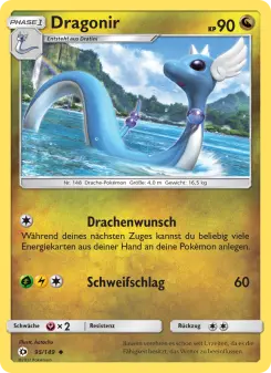 Pokémon-Karte Dragonir 095/149