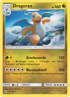 Pokémon-Karte Dragoran 096/149