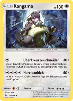 Pokémon-Karte Kangama 099/149