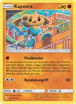 Pokémon-Karte Kapoera 101/214